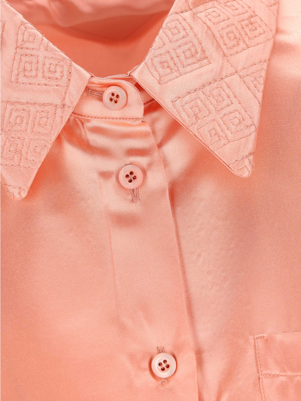 Prada Coral-coloured Shirt In Blend In Pink