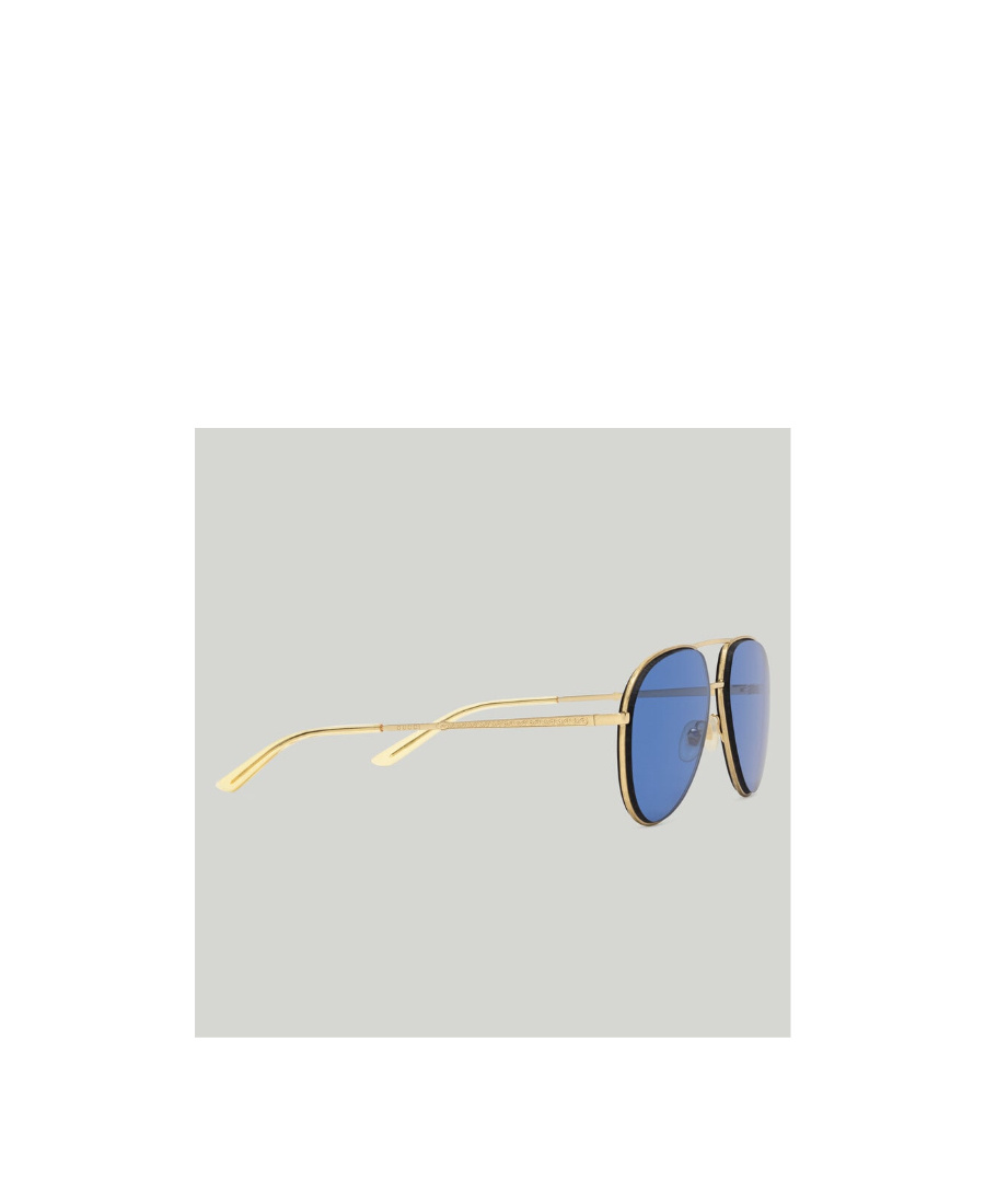 Gucci Aviator-frame Tinted Lenses Sunglasses In Blue