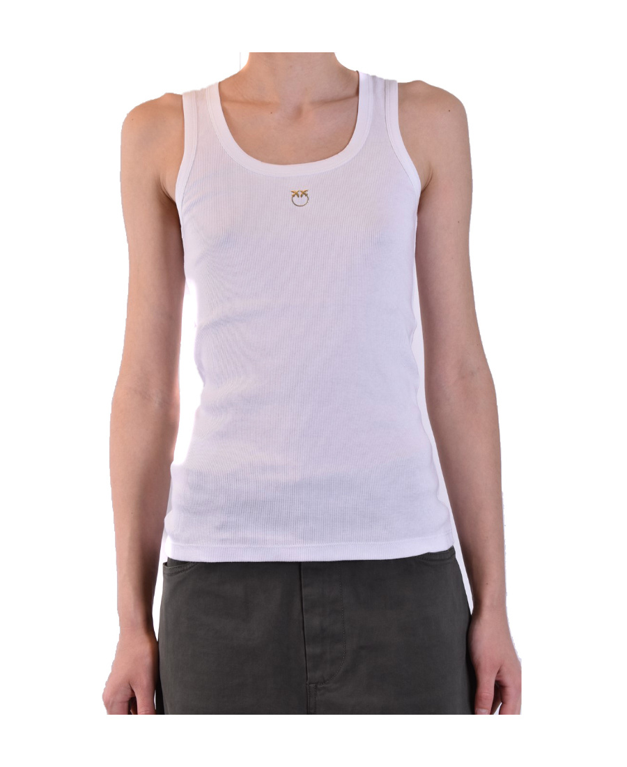 Pinko Round-necked Vest In Purple