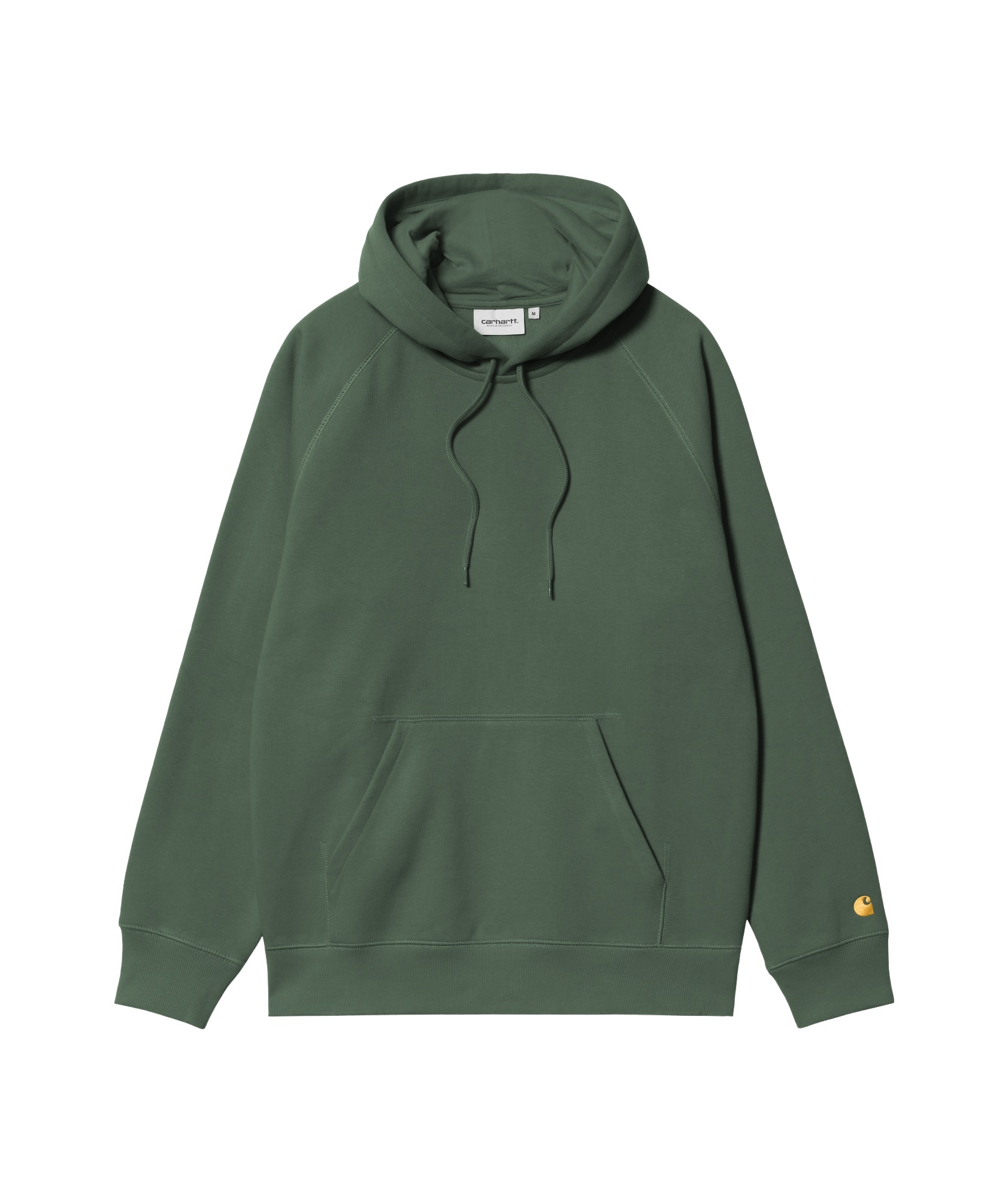 Carhartt Chase Chervil / Gold Hoodie In Green