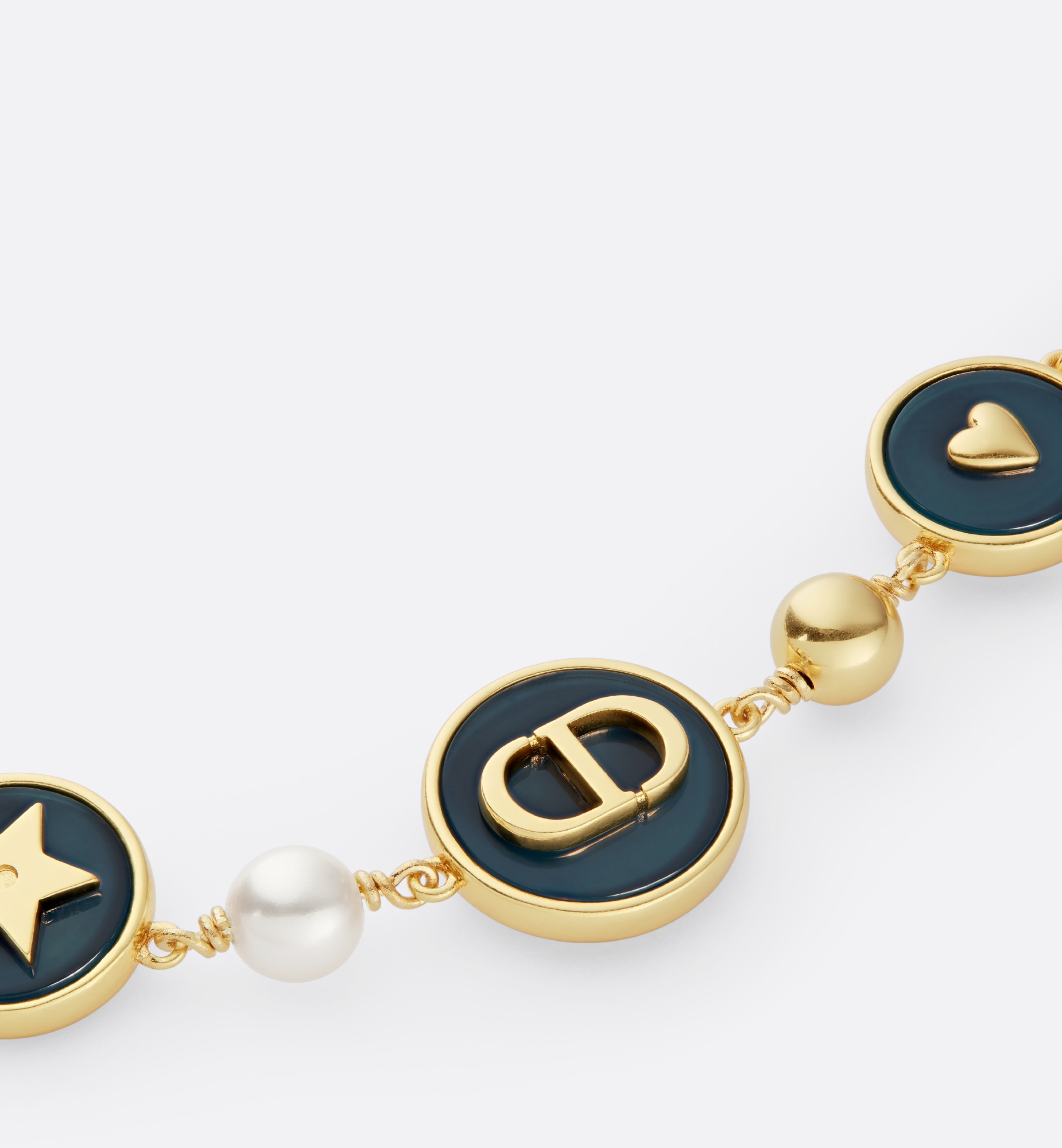 Dior Women D-luck Metal Bracelet With Gold Finishes In Yellow