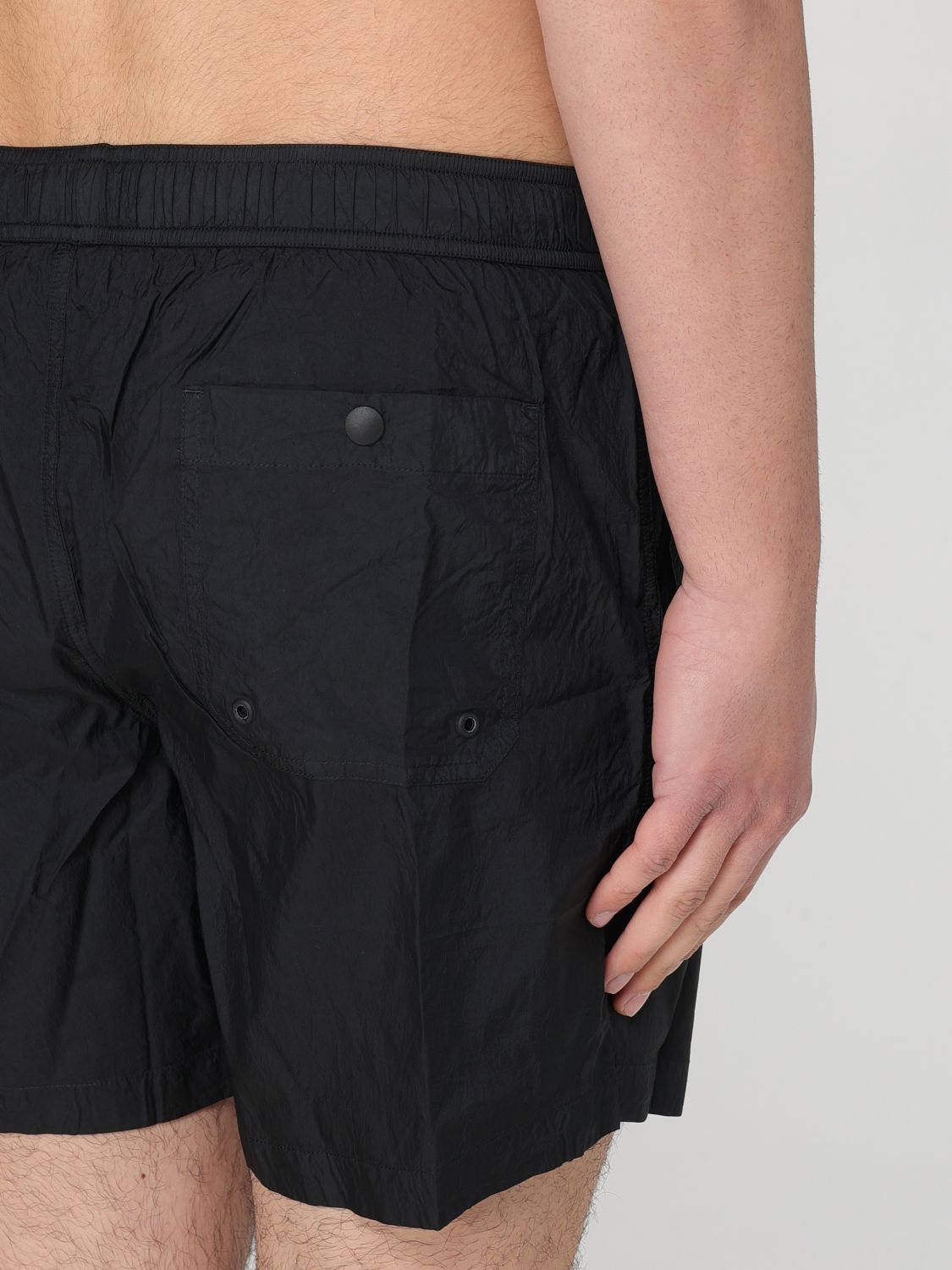 Dondup Drawstring Waist Swim Shorts In Gray
