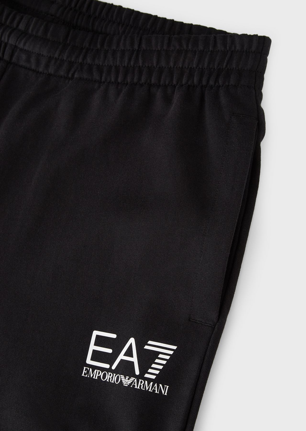 Ea7 Logo Sweatpants In Black