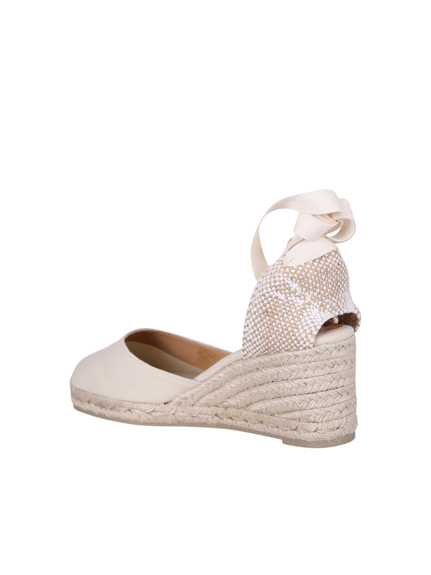 CASTAñER CARINA LACE-UP WEDGE ESPADRILLES