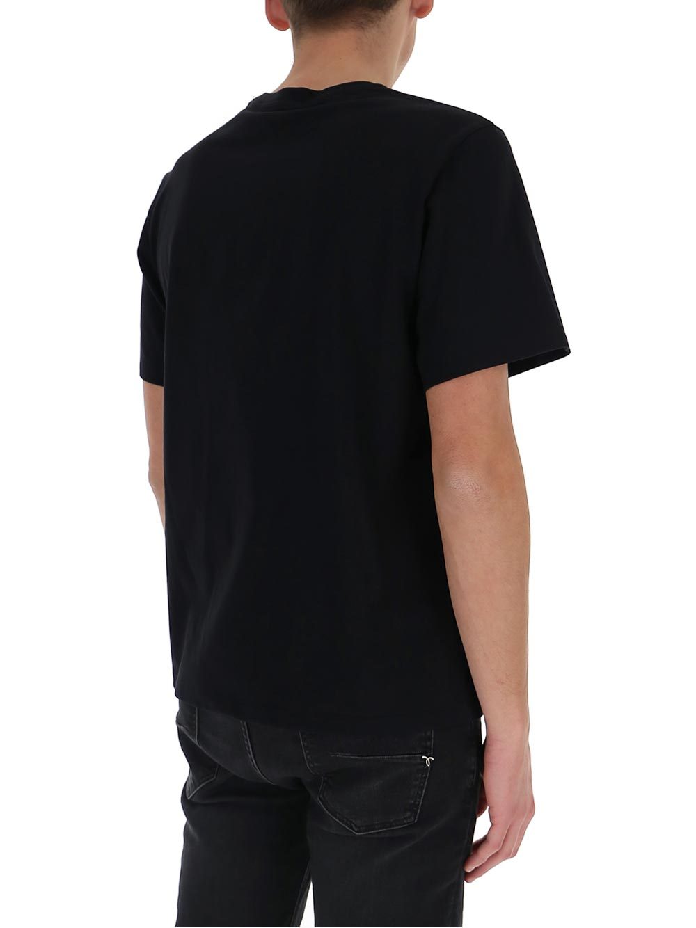 Mcm Mens Black Brand-print Crewneck Cotton-jersey T-shirt L In Black