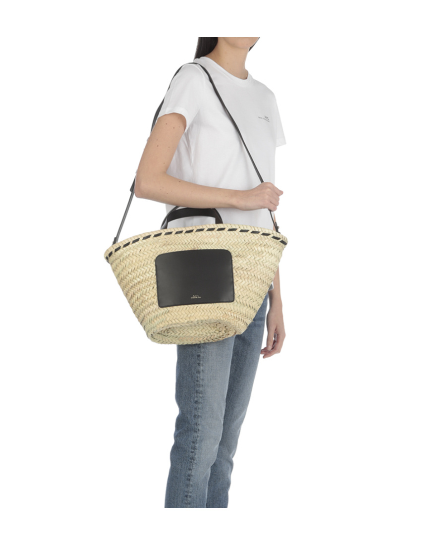 Apc Patch-detail Tote Bag In Nude
