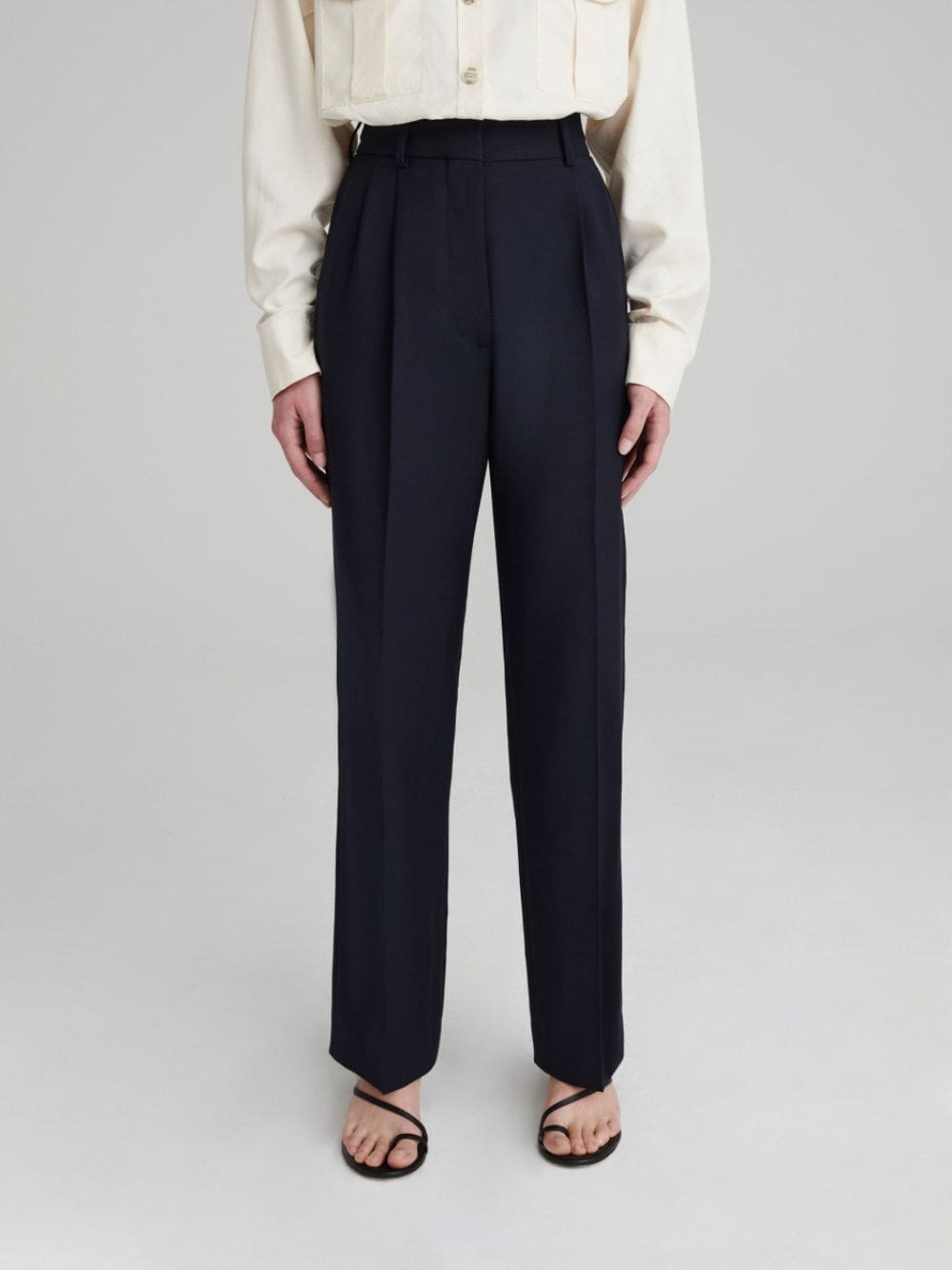 BLAZÉ MILANO PLEATED TAILORED TROUSERS 