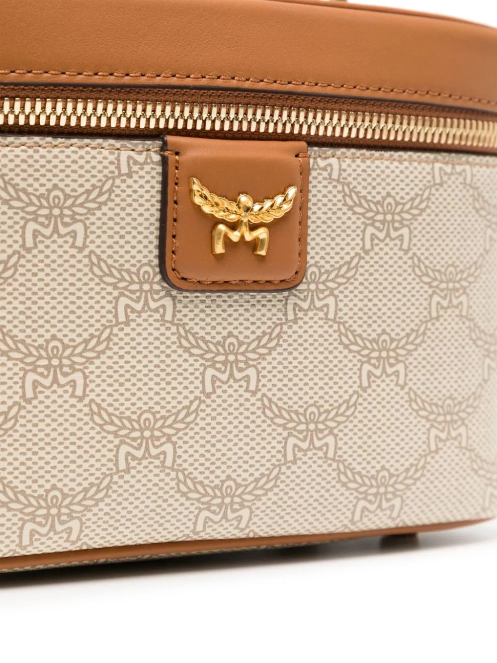 Mcm Small Himmel Vanity Crossbody Bag In Nude