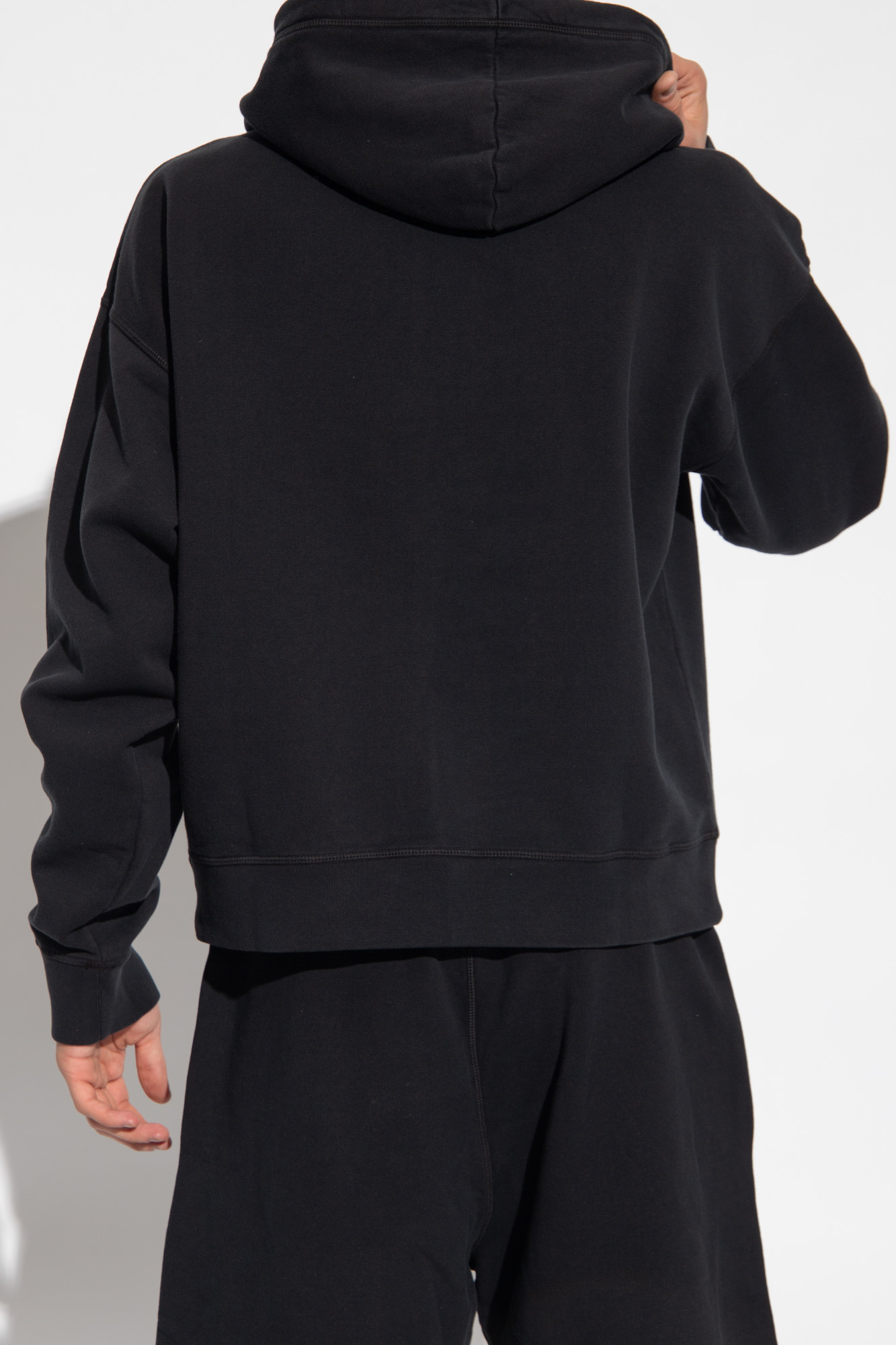 Dsquared2 Cipro Logo-print Cotton Hoodie In Black