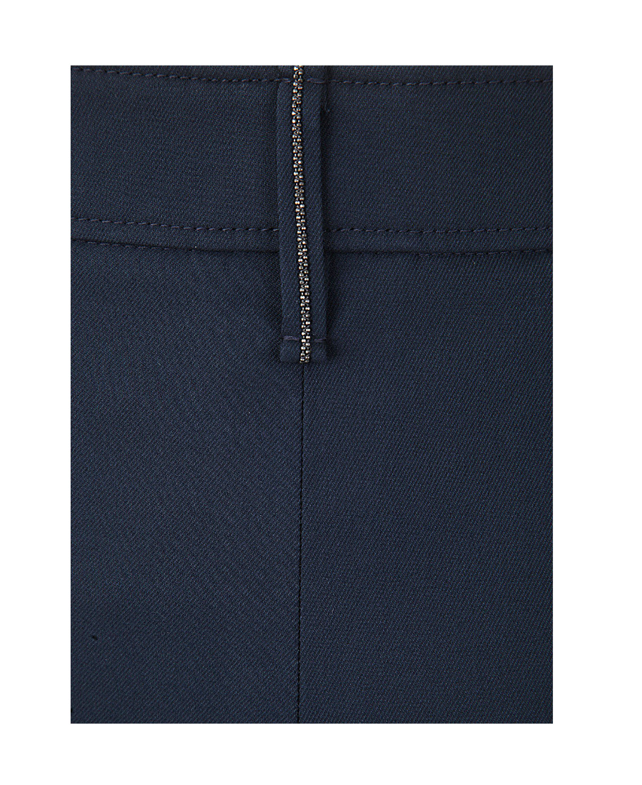 Brunello Cucinelli Tailored Cotton-blend Trousers In Black