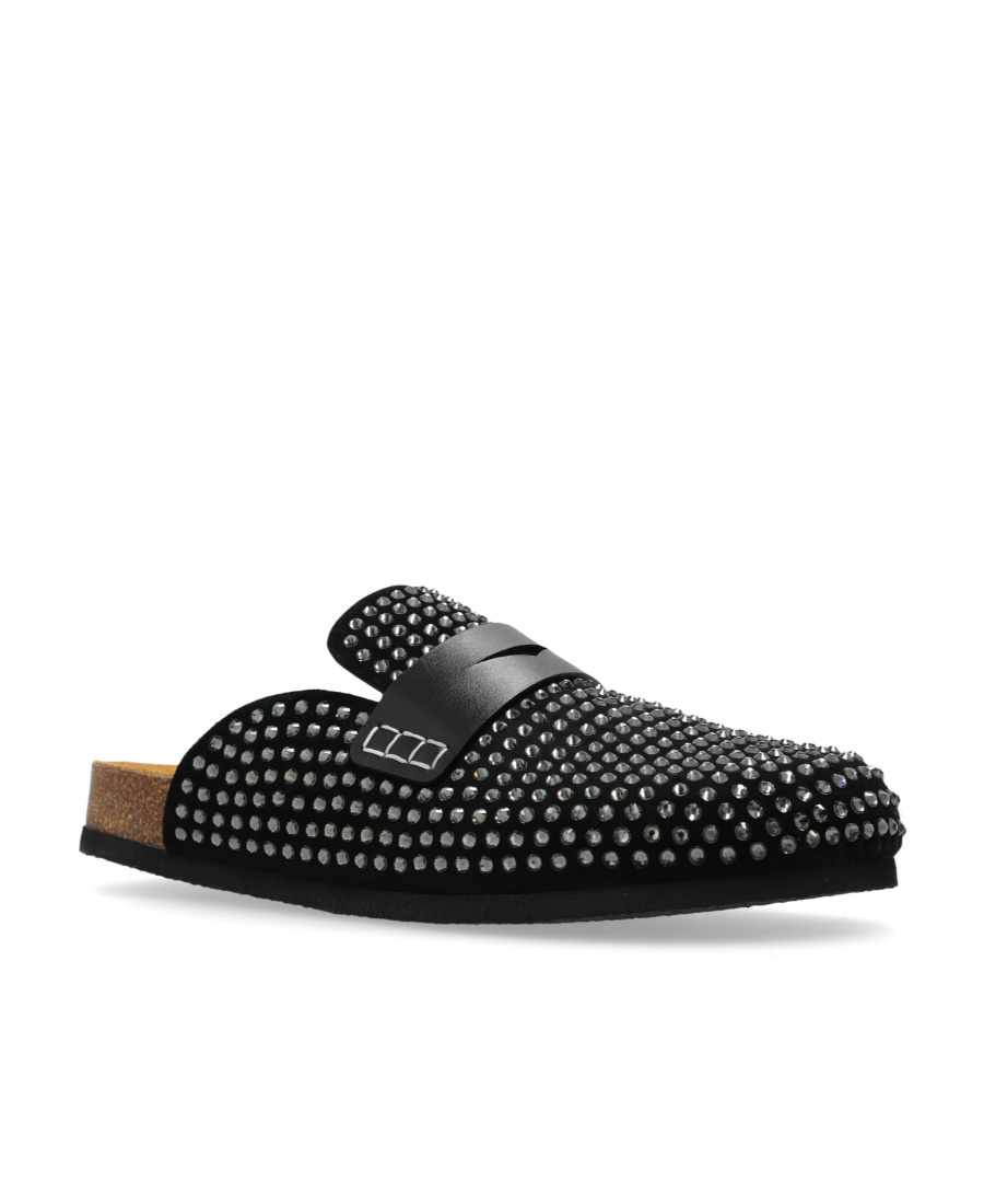 Jw Anderson Leather Mules In Black