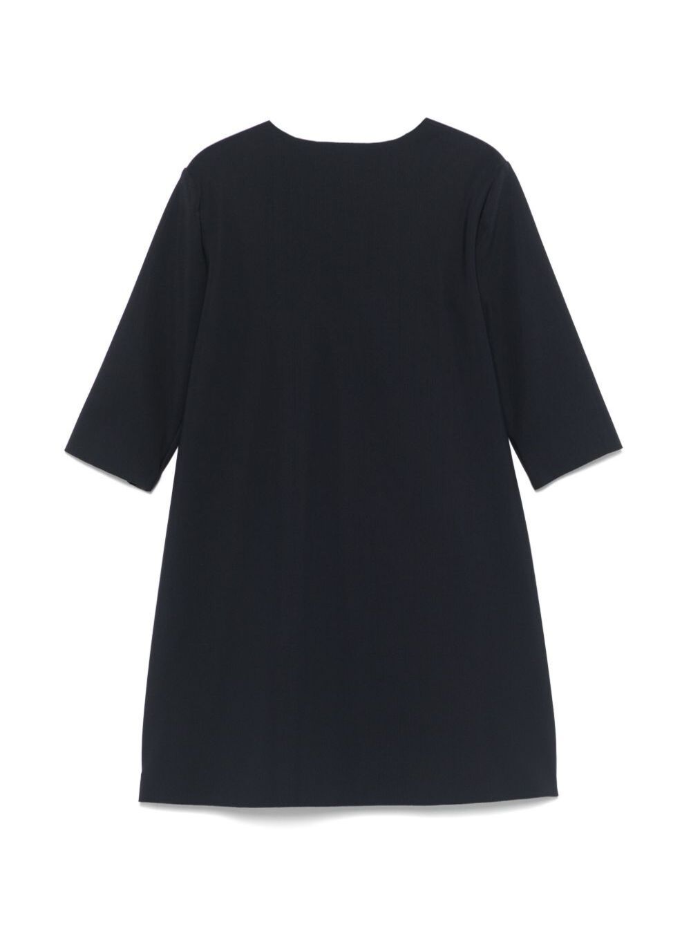 Il Gufo Dress With Floral Accent Front In Black