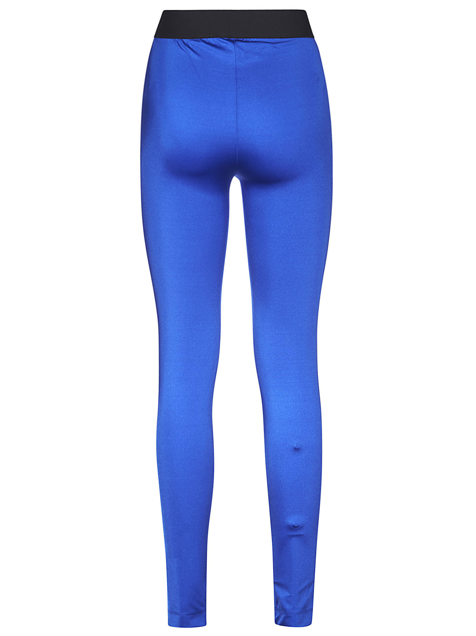Dolce & Gabbana Logo-waistband Leggings In Blue