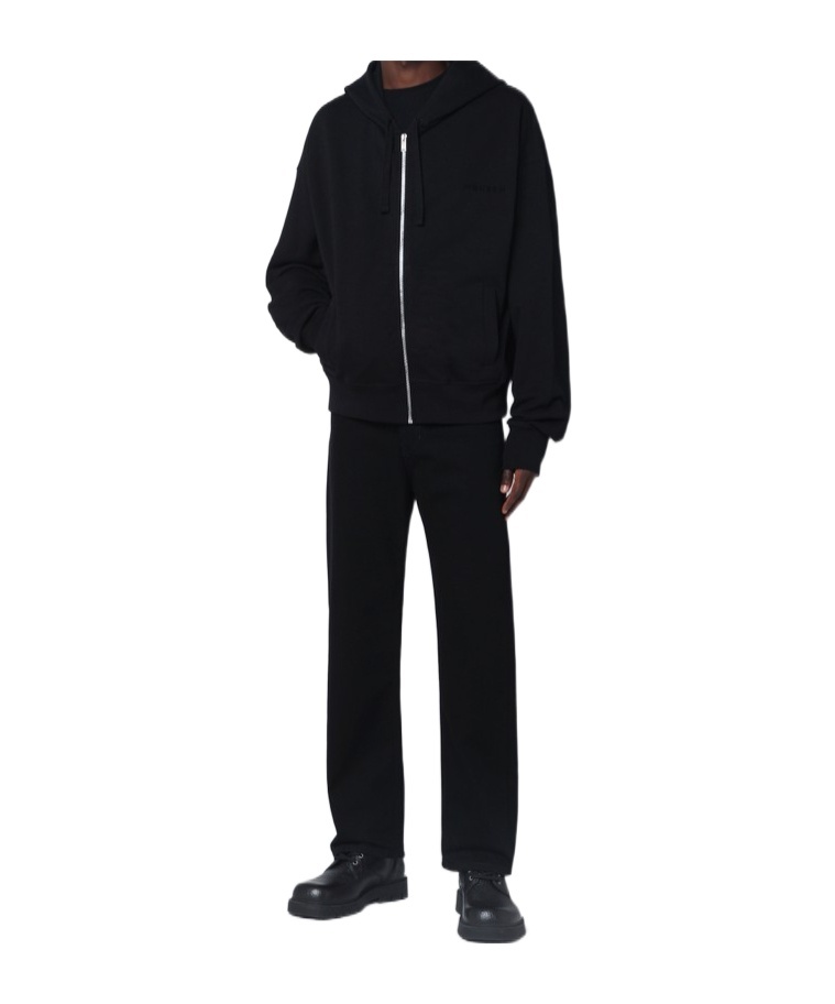 Alexander Mcqueen Zip-up Cotton Hoodie