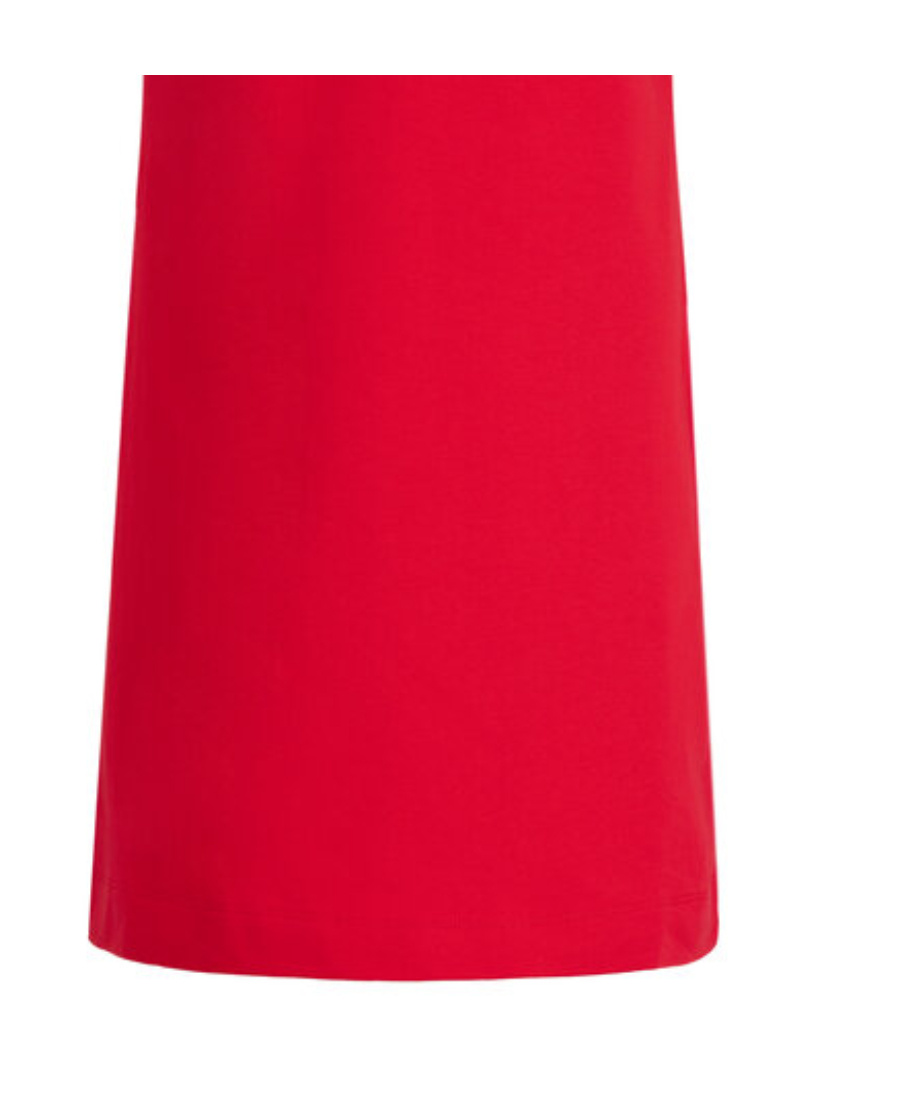 Moschino Logo Details T-shirt Dress In Red