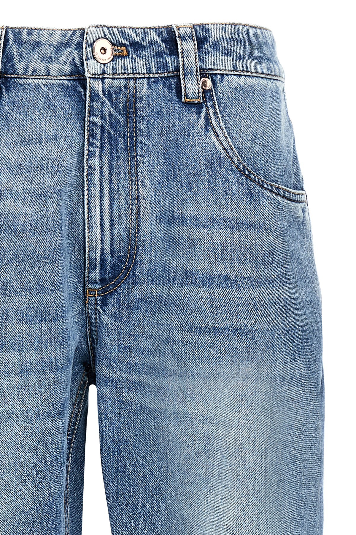 Brunello Cucinelli Belt-loop Jeans In Blue