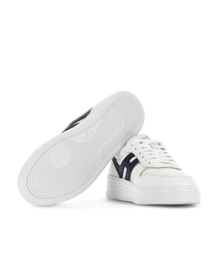 Hogan White Leather H630 Sneakers In White