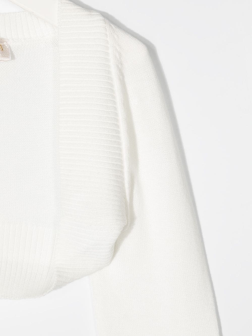 Monnalisa Teen Cropped Bolero In White