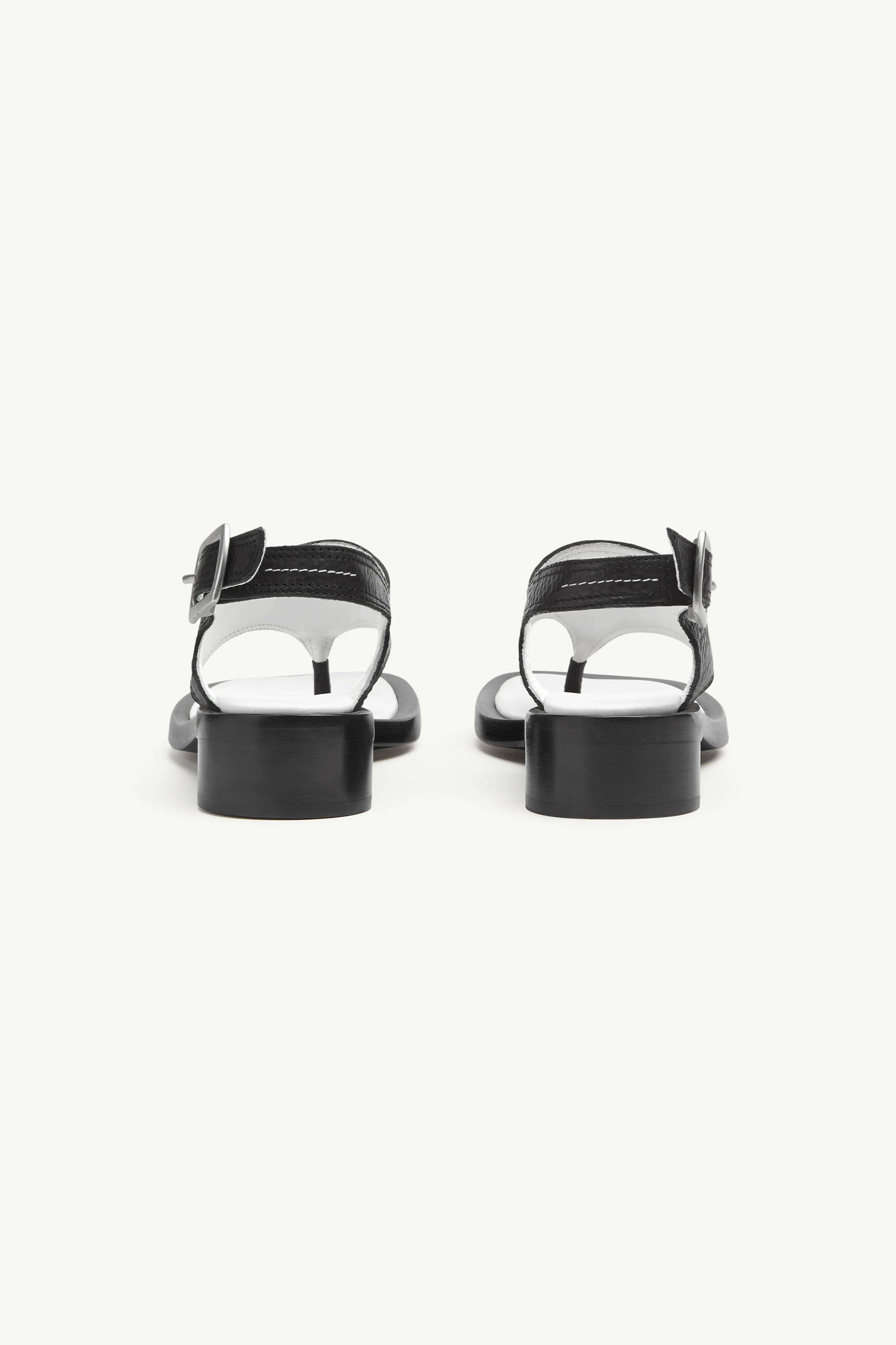 Shop Mm6 Maison Margiela Anatomic Sandals In Black
