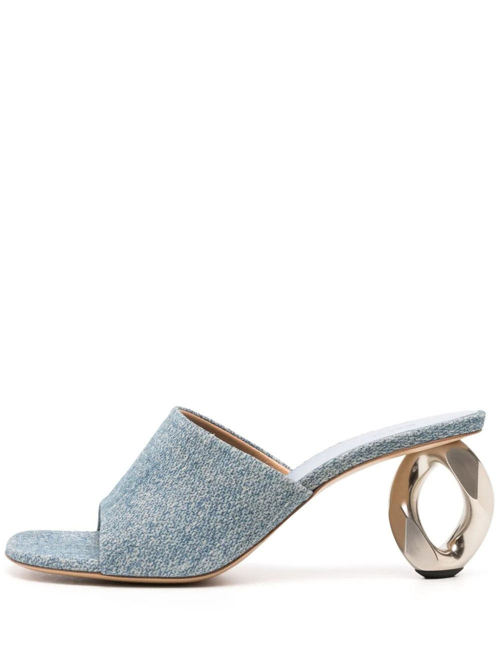 Jw Anderson Round Toe High Heel Sandals In Gray