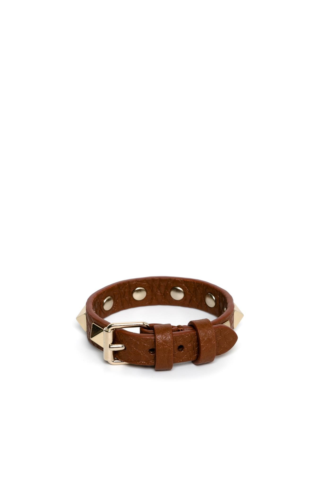 Valentino Garavani Rockstud Bracelet In Brown