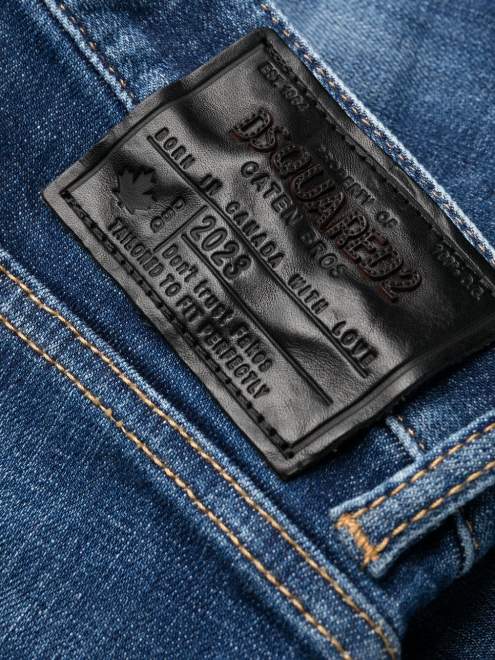 Dsquared2 Mid-rise Distressed Jeans In Blue