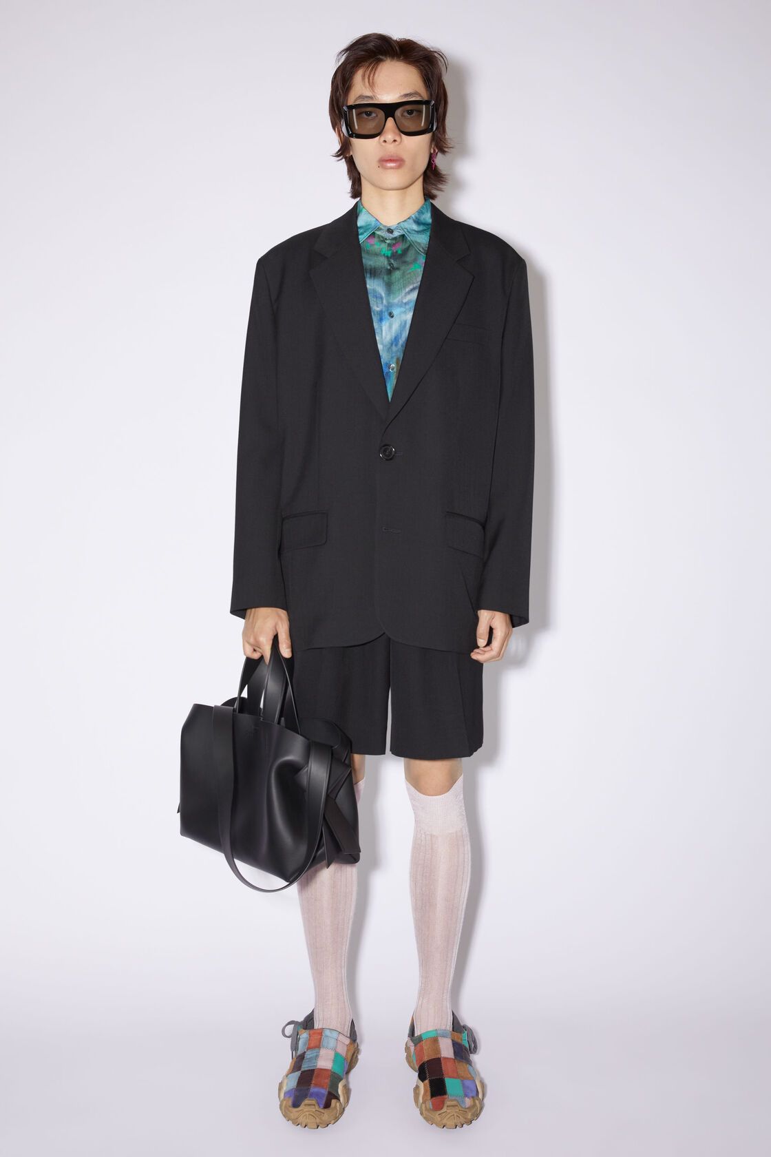 Acne Studios Knotted Shoulder Bag In Black