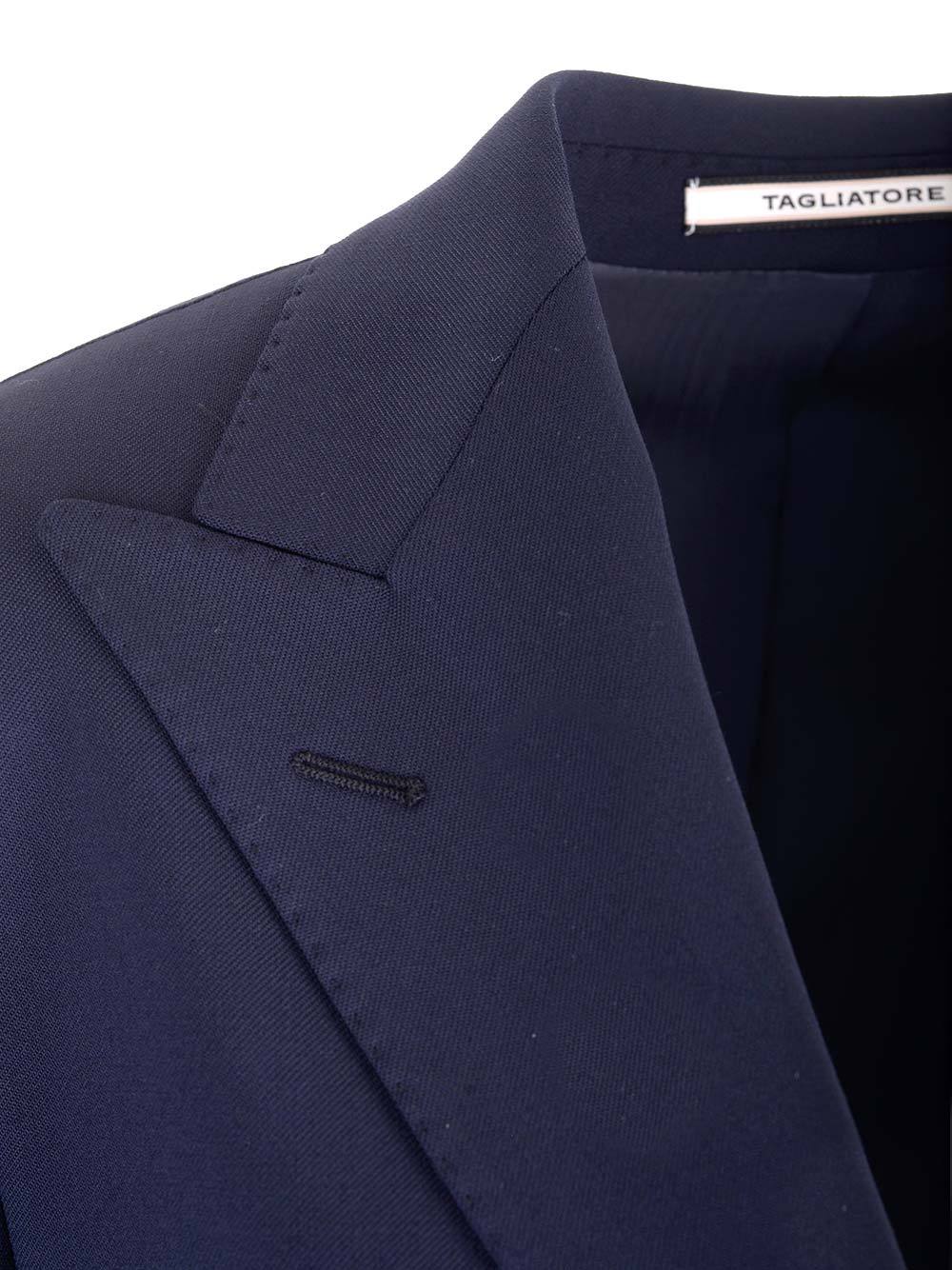 Tagliatore Tailored Single-breasted Blazer Notch Lapel In Black