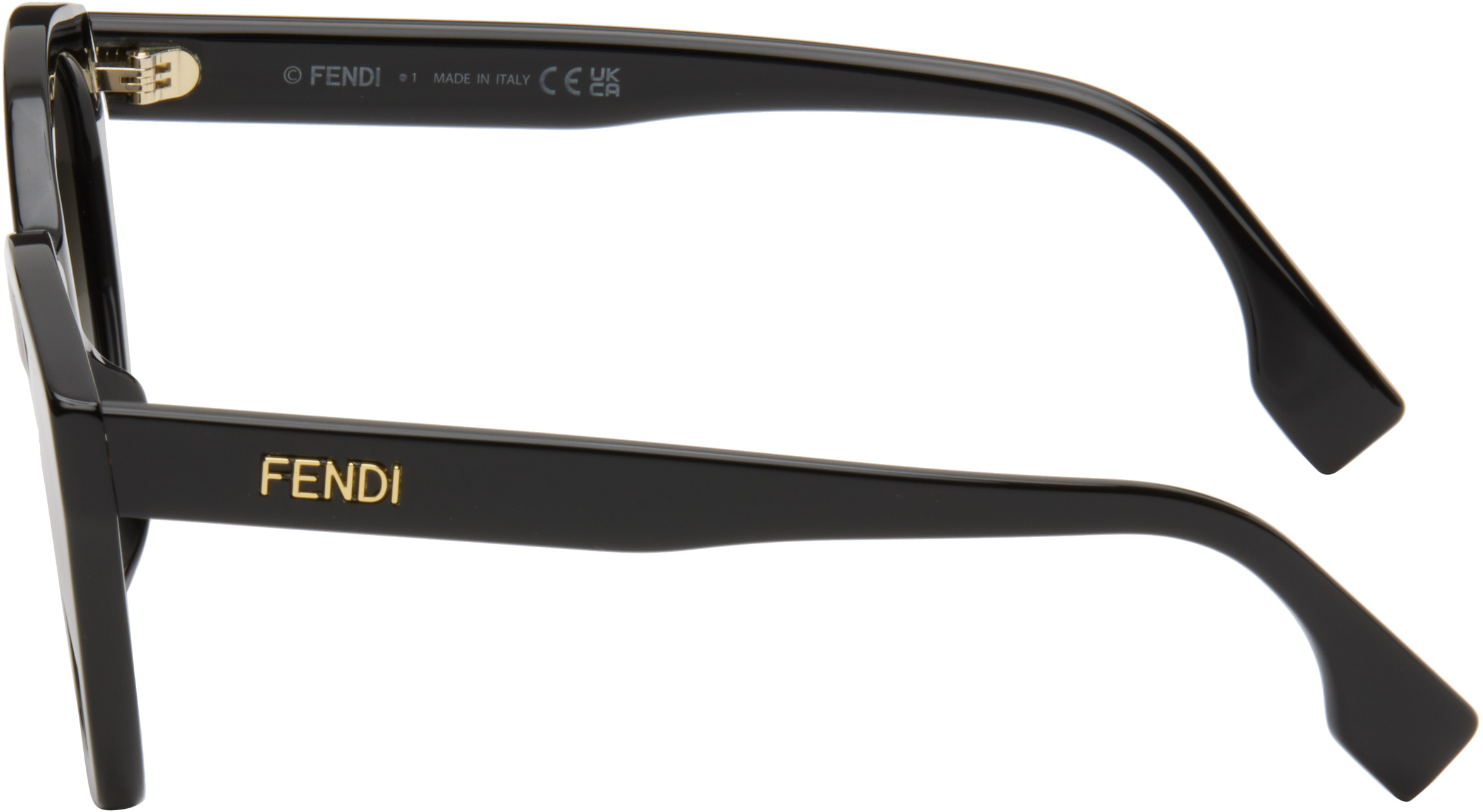 Fendi Lettering Cat-eye Sunglasses In Animal Print