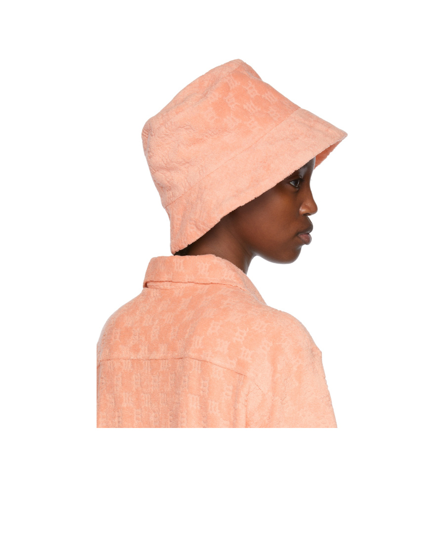 Misbhv Monogram-effect Bucket-hat In Pink