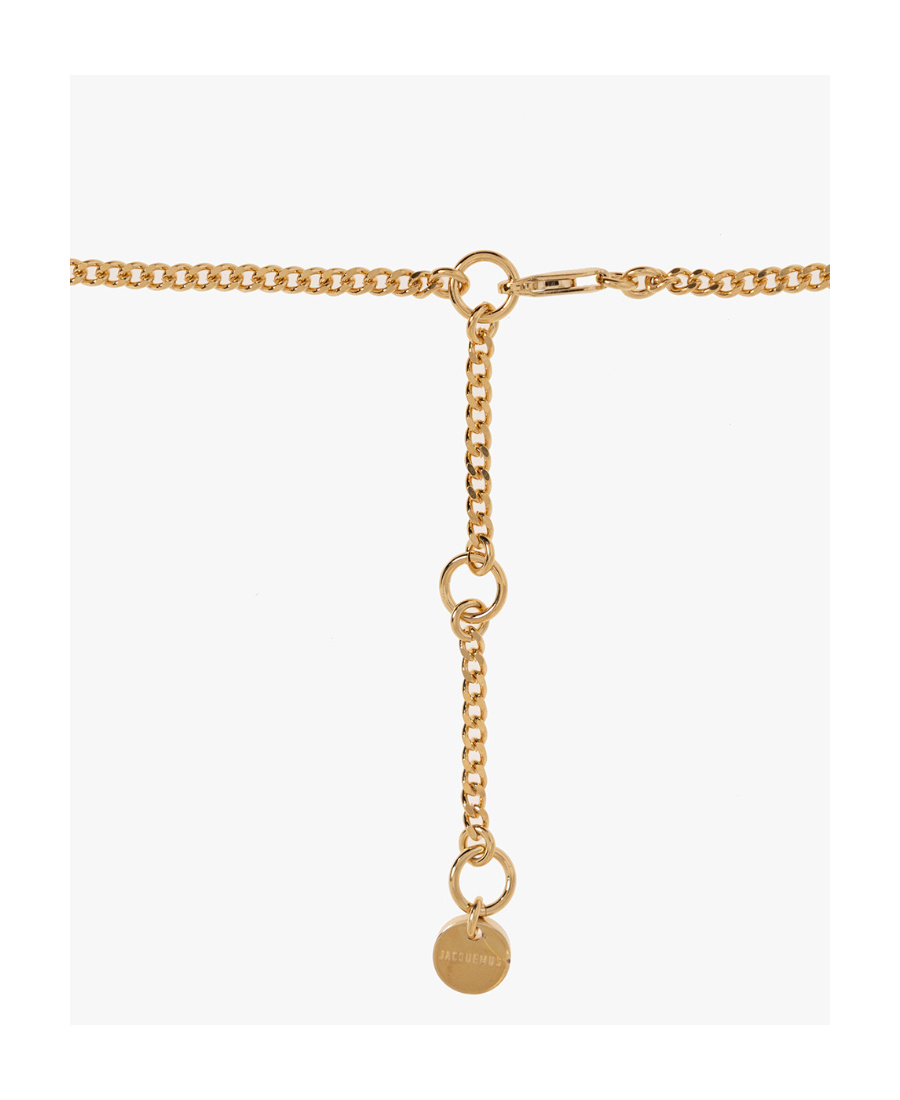 JACQUEMUS LOGO PENDANT NECKLACE 