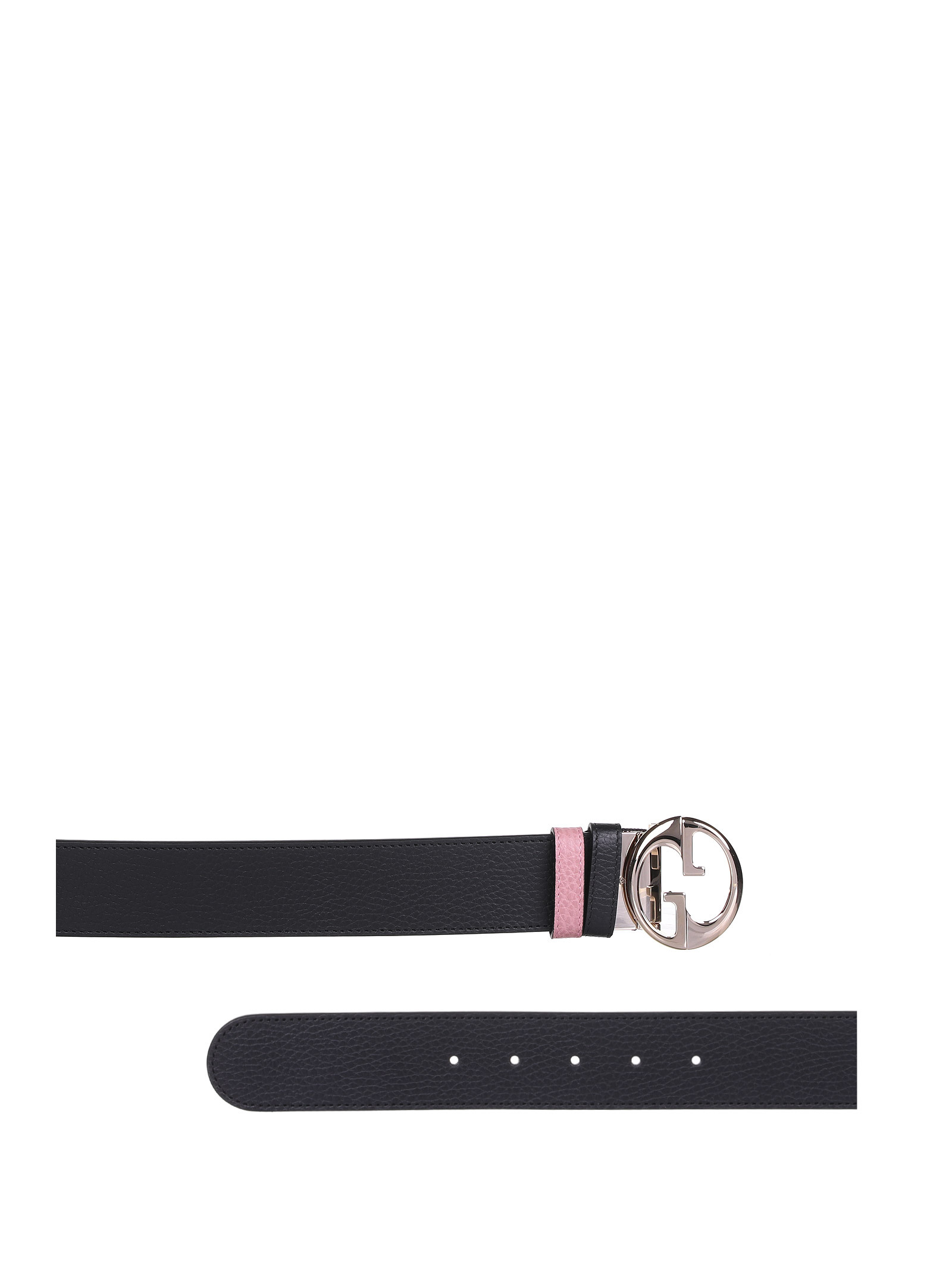 Gucci Logo Double-sided Belt In Black
