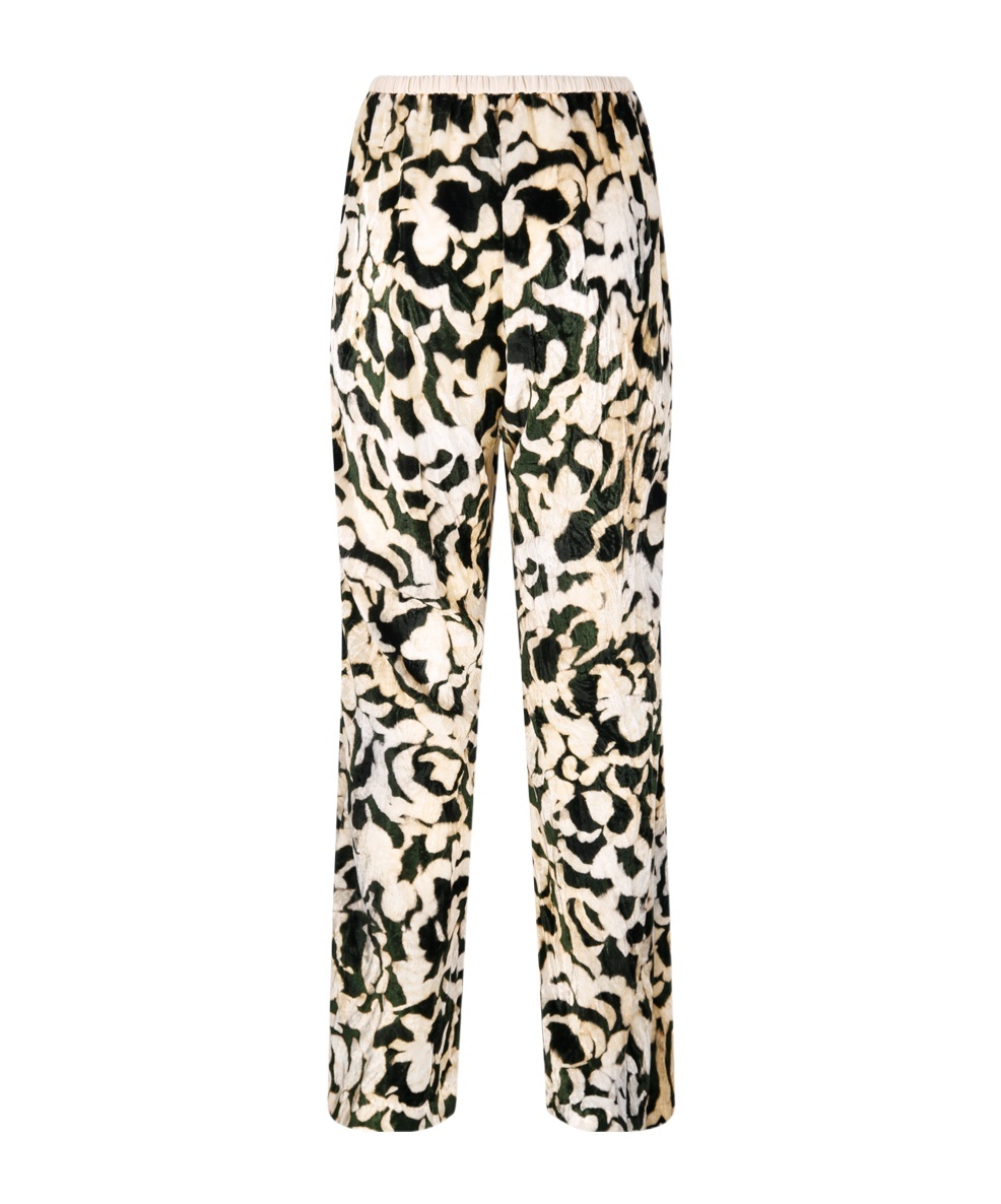Shop Forte Forte Patterned Relaxed Fit Pants In Multicolor