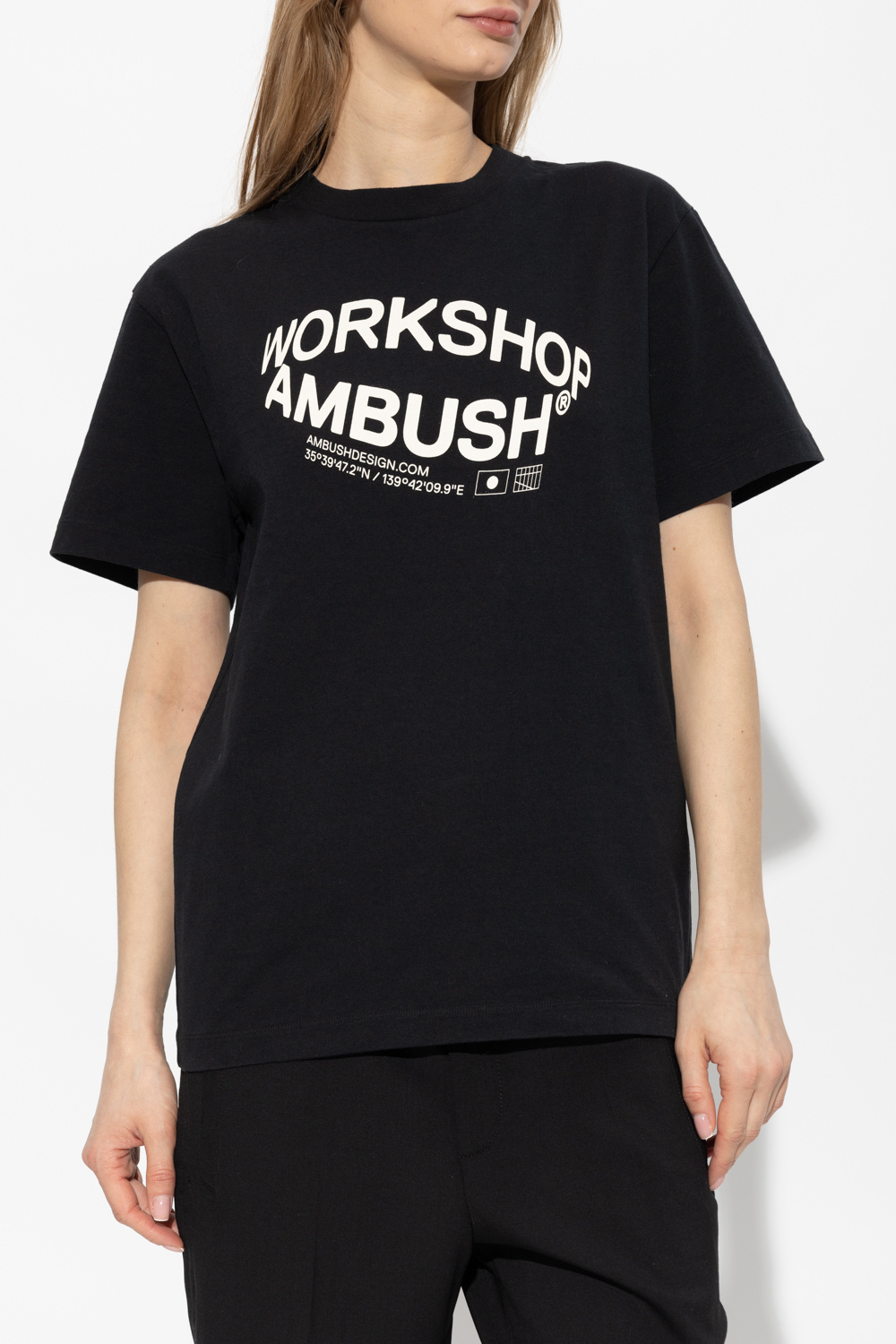 Ambush Women Revolve T-shirt In Black