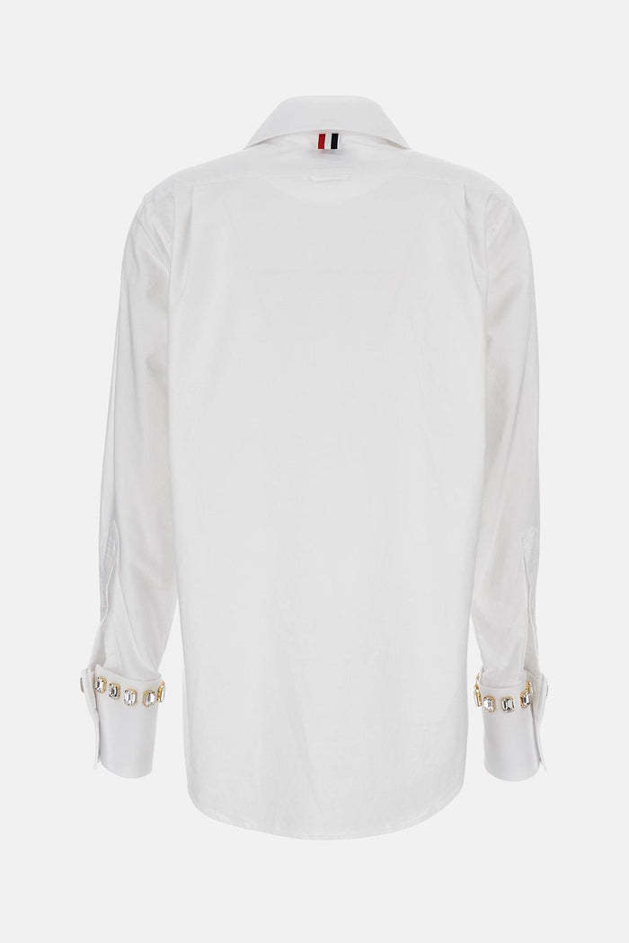 Thom Browne Embellished Shirt In White