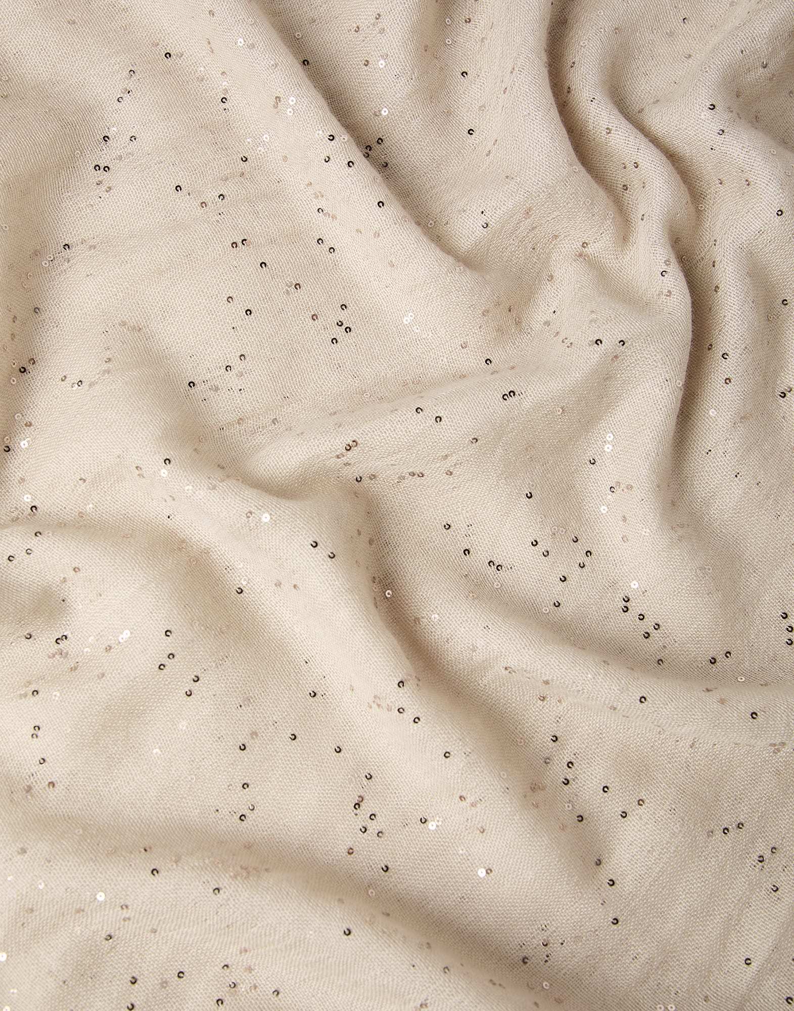 Brunello Cucinelli Cashmere And Silk Diamond Yarn Scarf In Nude