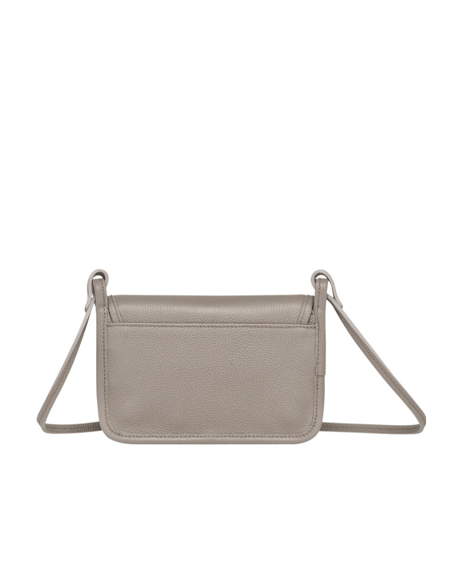 Longchamp Le Foulonné Wallet On Chain In Gray