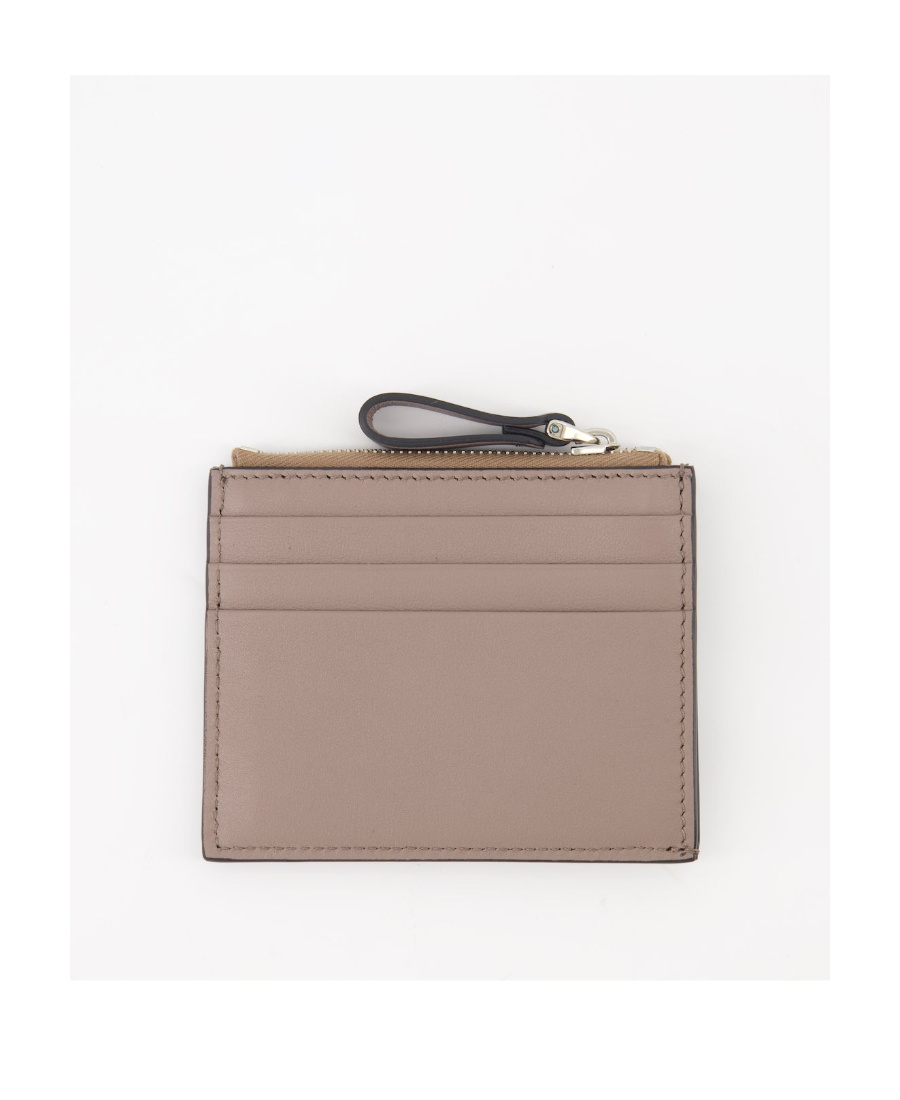 Valentino Vlogo Plaque Cardholder In Nude