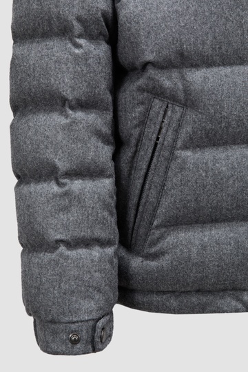 Moncler Montgenevre Down Jacket Grey In Gray