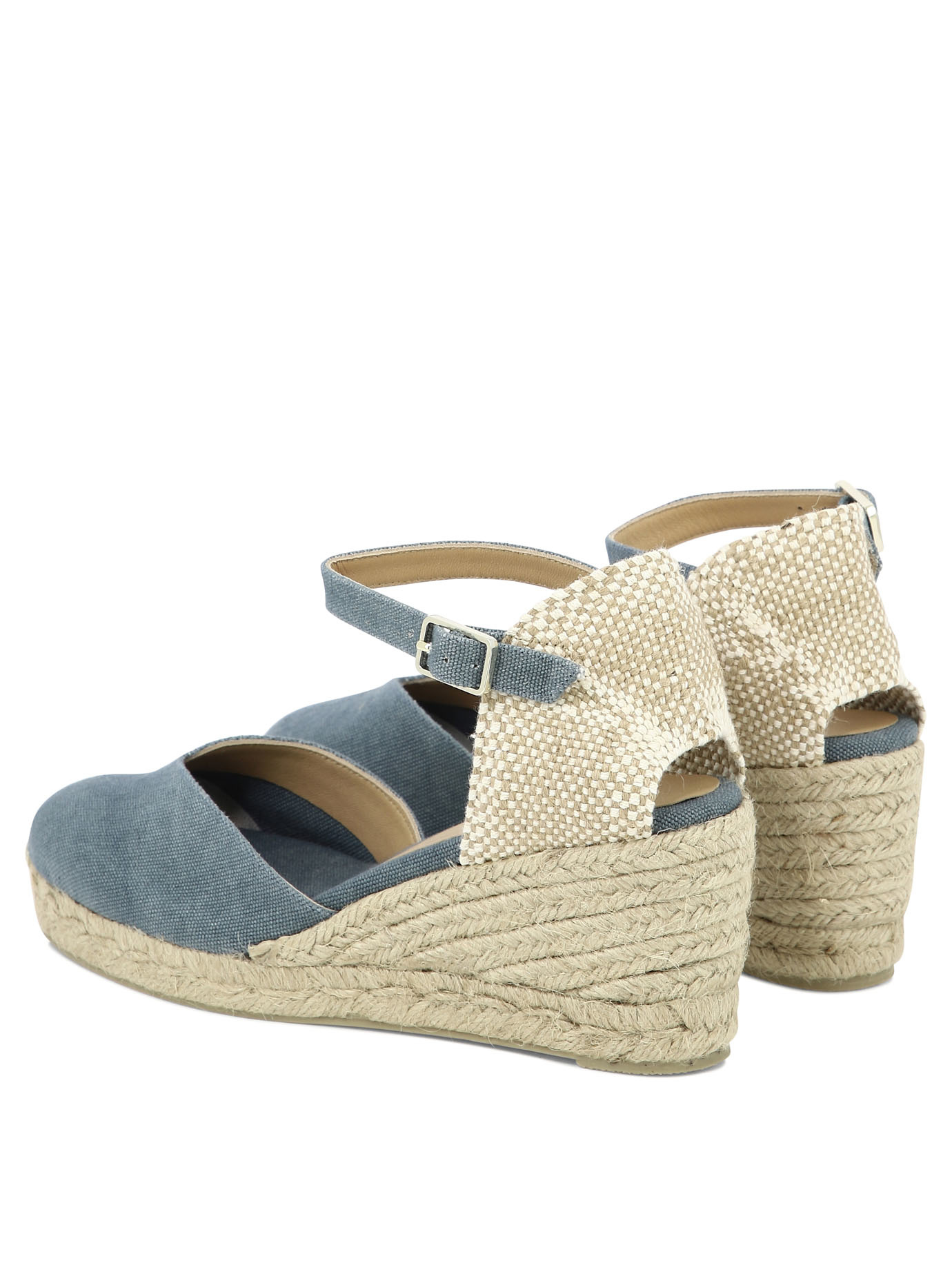 Castaã±er Bianca Canvas Ankle-strap Espadrille Sandals In Nude