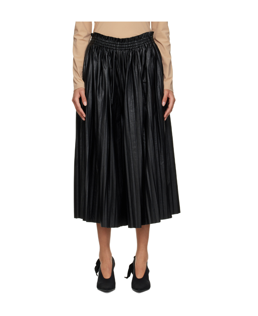 Mm6 Maison Margiela Black Pleated Trousers In Black