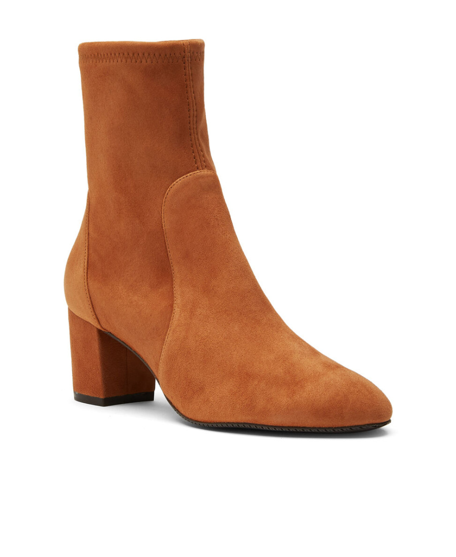 Stuart Weitzman Suede Leather And Ankle Boots In Brown