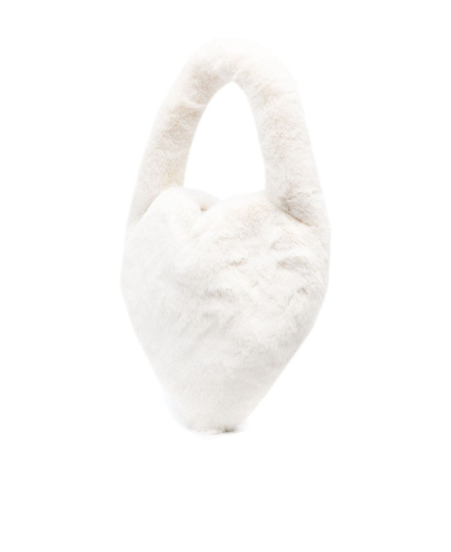 Blumarine Heart-shape Shoulder Bag In White