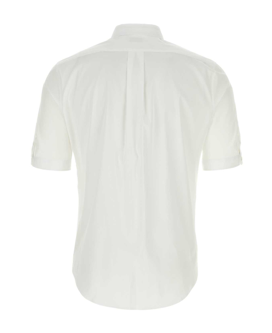 Alexander Mcqueen Stretch Poplin Shirt In White