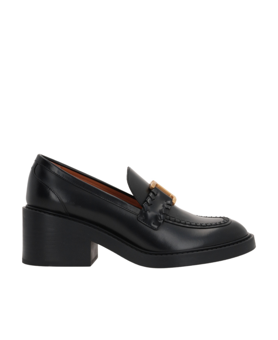 Chloé Chloe Marcie 65 Leather Loafers In Black