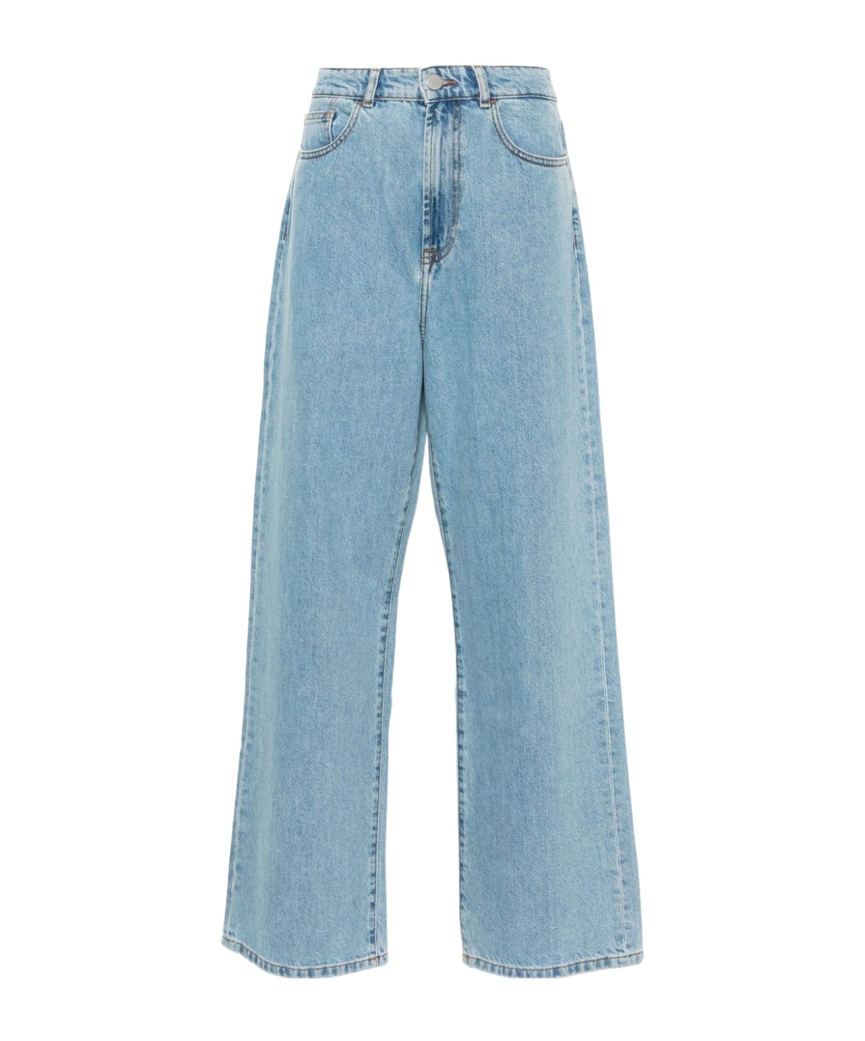 Rohe Róhe Low-rise Wide-leg Denim Jeans In Blue