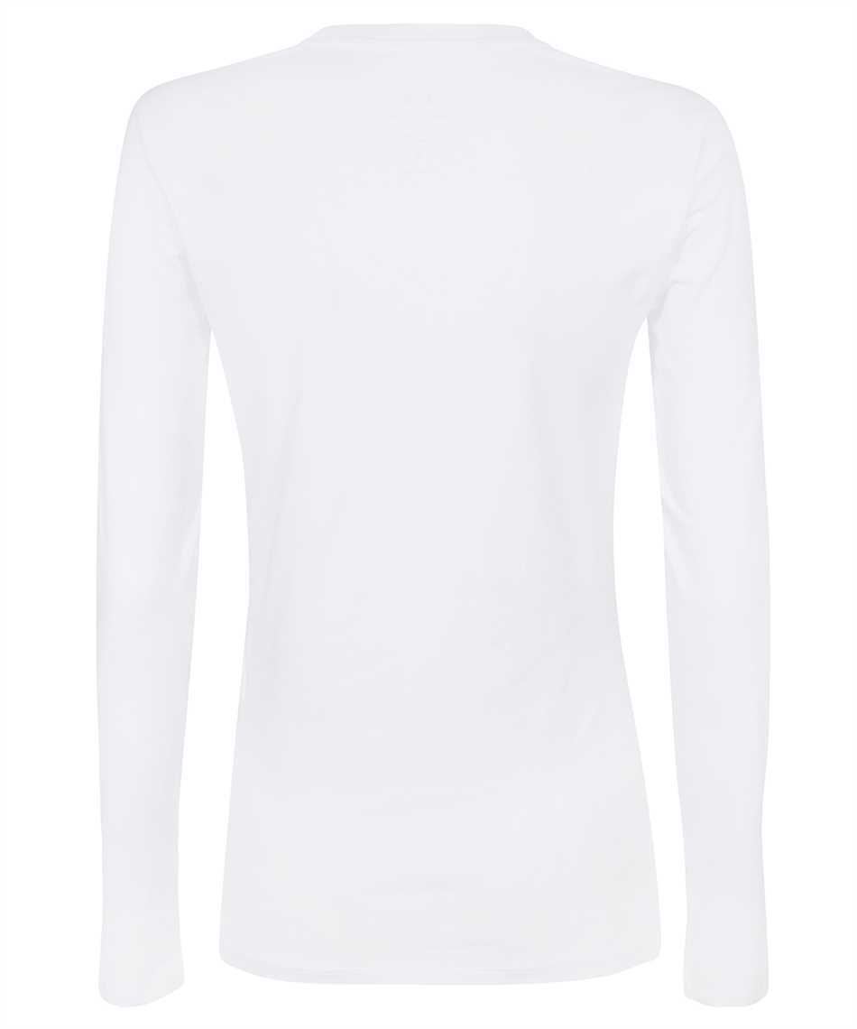 Armani Exchange T-shirt With Round Neck And Long Sleeves In White