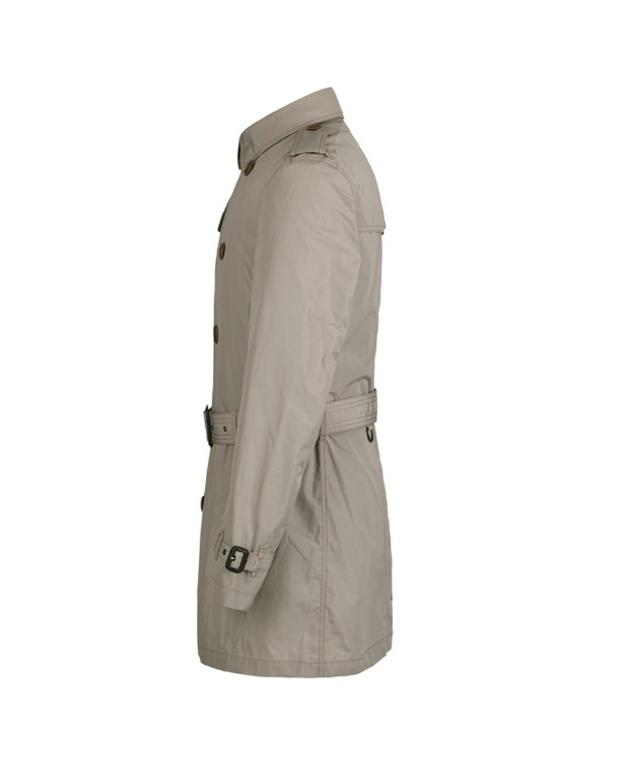 Burberry Lapel Double-breasted Trench Coat In Nude