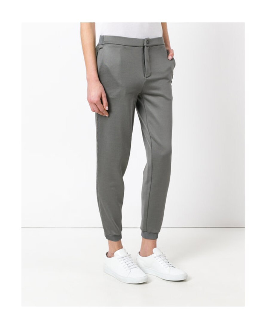 Jo No Fui Logo Casual Pants In Gray