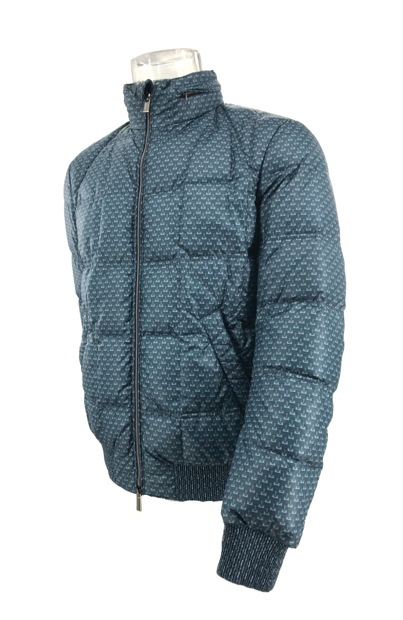 Fendi Long-sleeved Cotton Suit In Blue